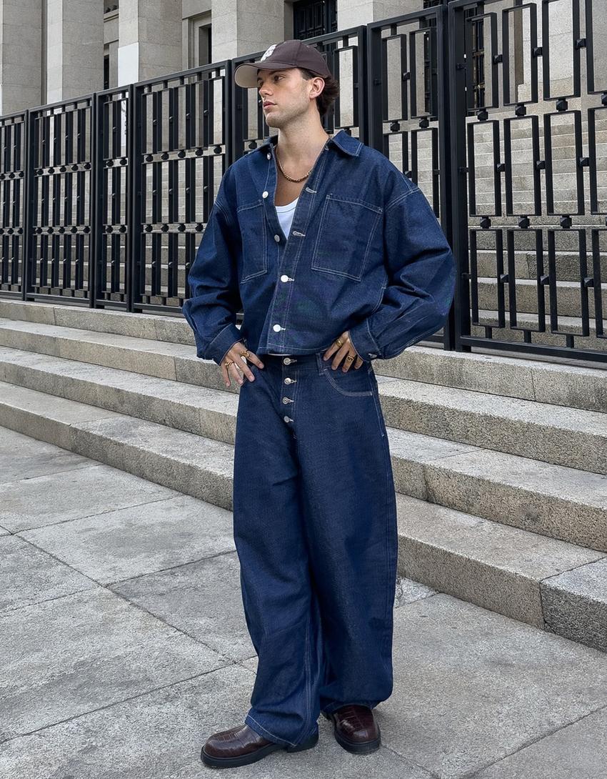 Camisa denim-Marino