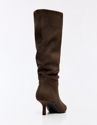 Kitten heel boots — Brown 6
