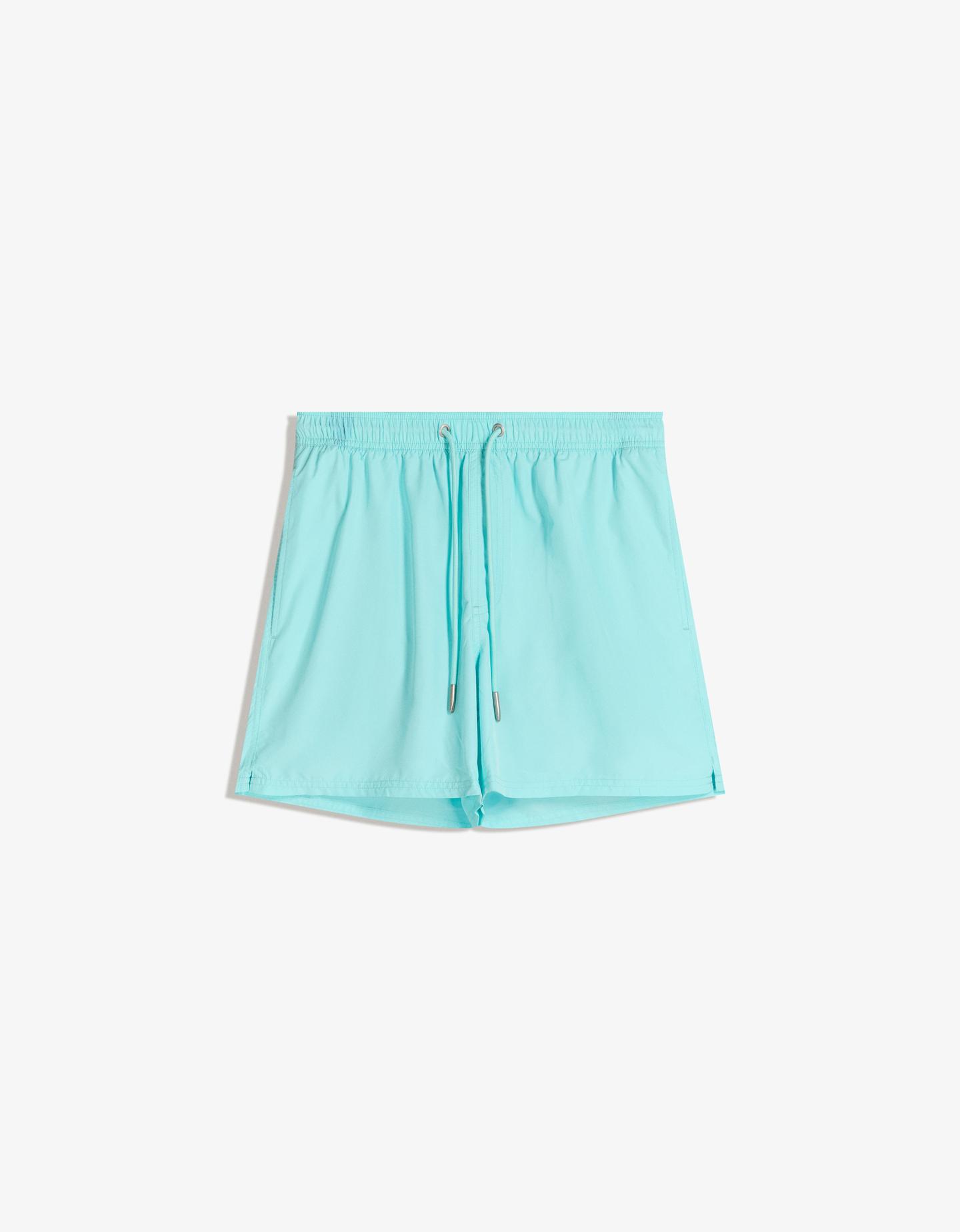 Bershka podstawowy strój kąpielowy jasnoniebieski