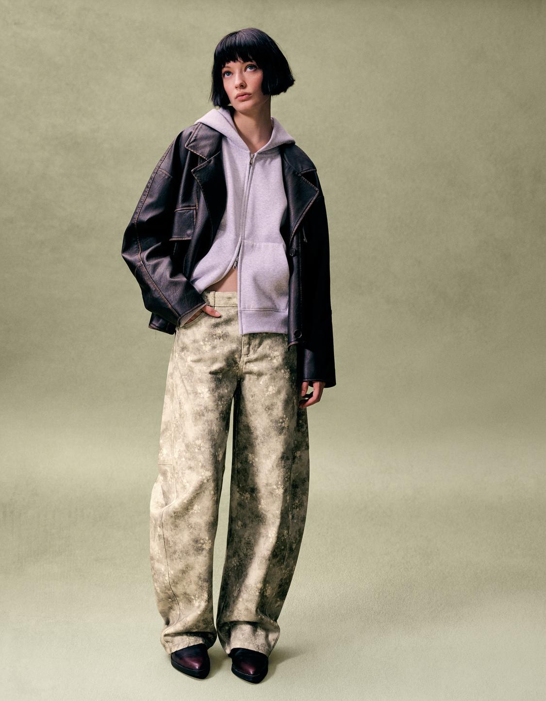 Pantalón barrel  print