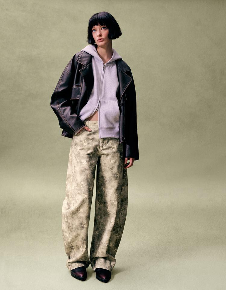Pantalón barrel  print