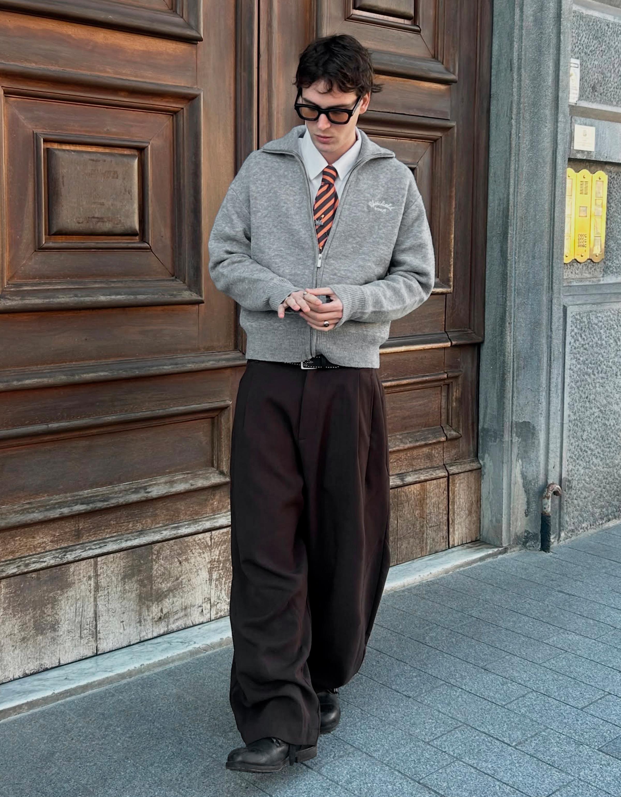 İşlemeli fermuarlı ceket - Görsel 19