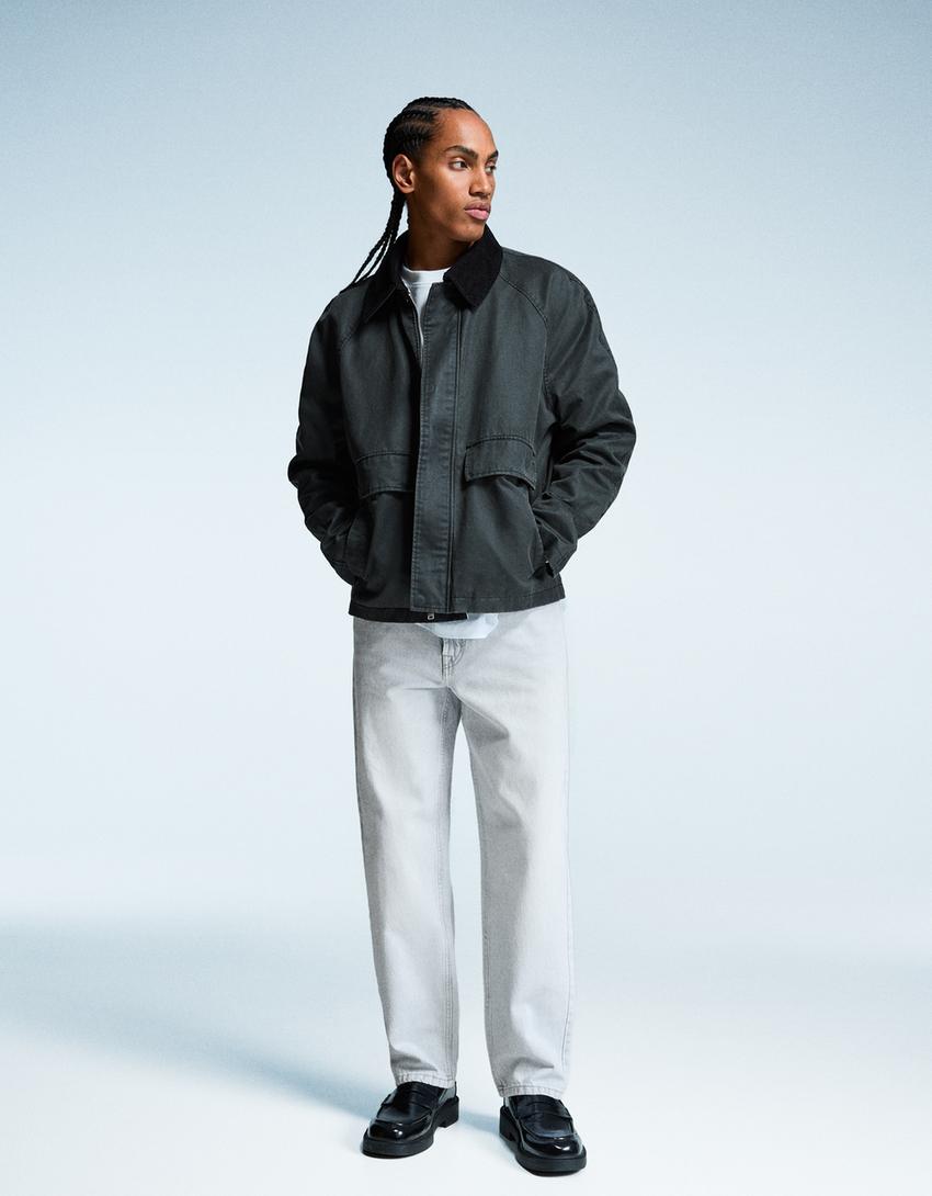 Tapered jeans-Light blue