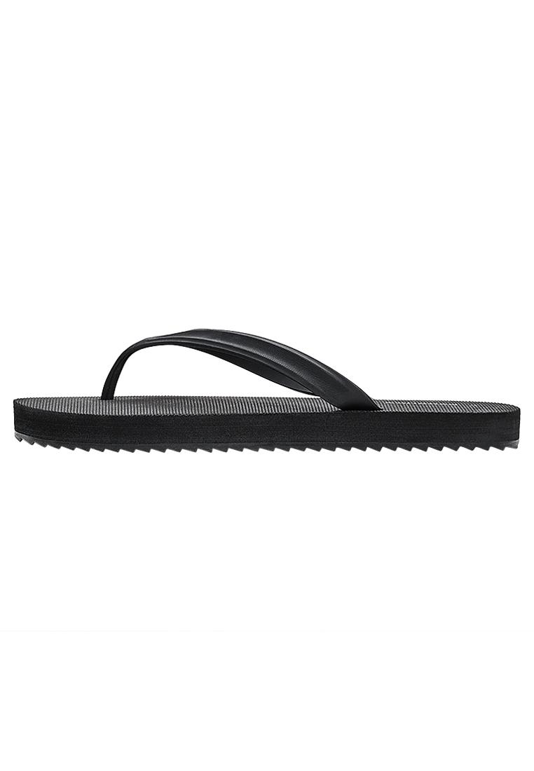 BASIC THONG SANDALS — BLACK