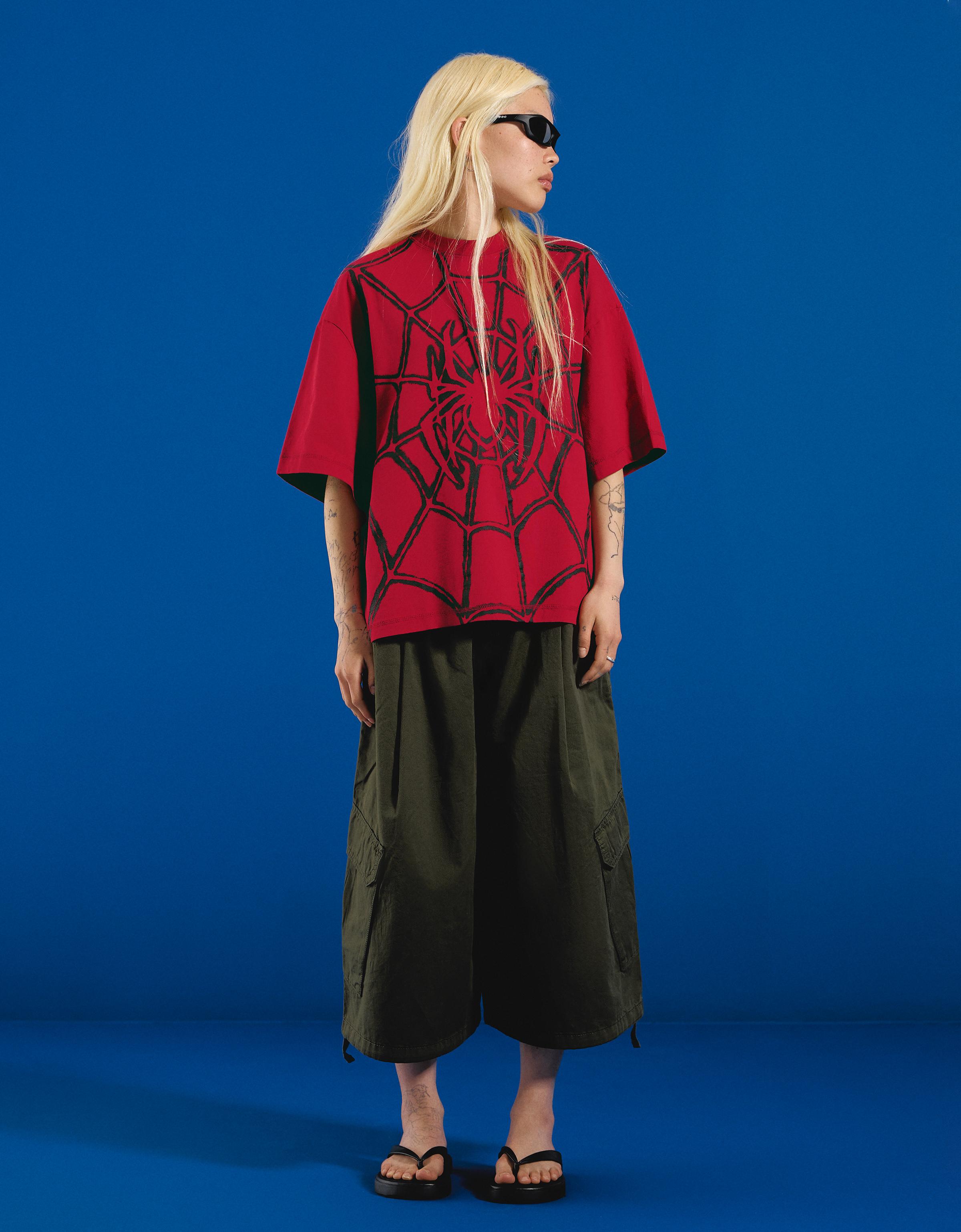SPIDER-MAN boxy fit T-shirt — Red