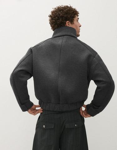 Technical high neck jacket — Grey 2