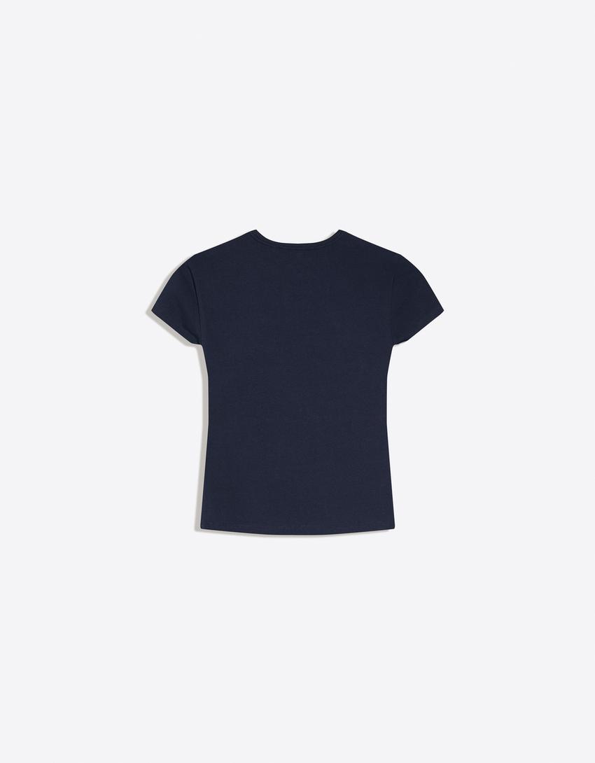Short sleeve T-shirt-Navy