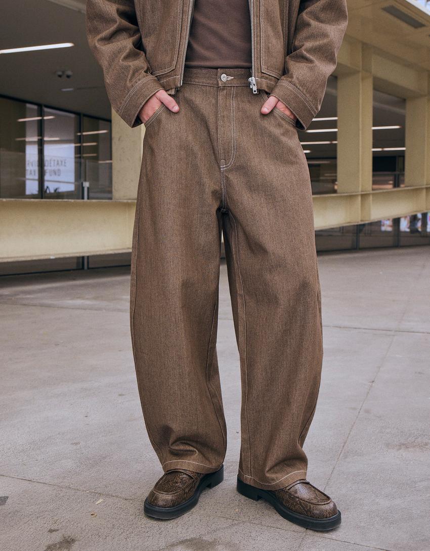 Super Balloon Jeans-Braun