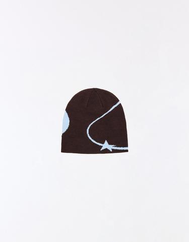 Graphic knit beanie — White 2