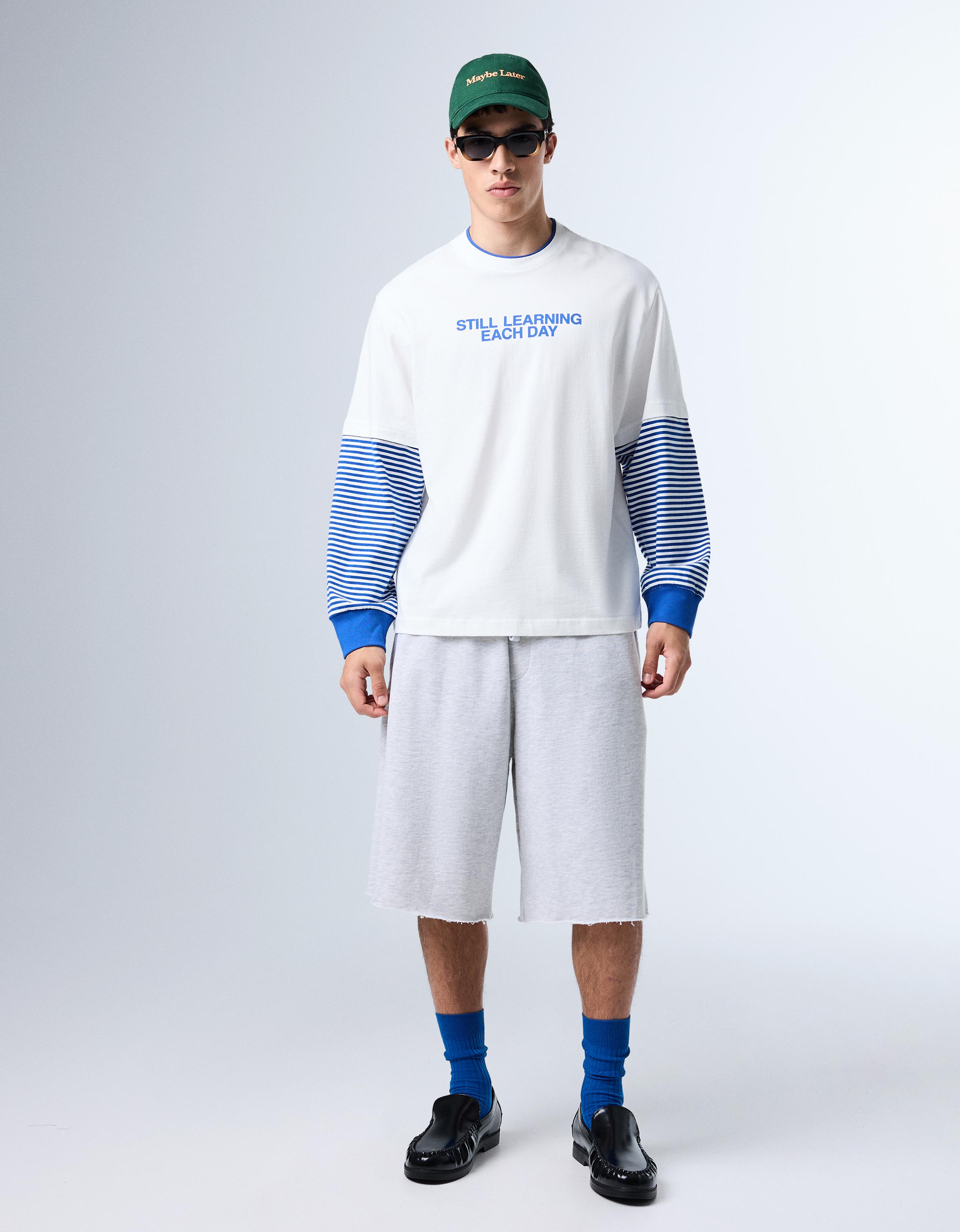 Jogger Bermuda shorts — Grey
