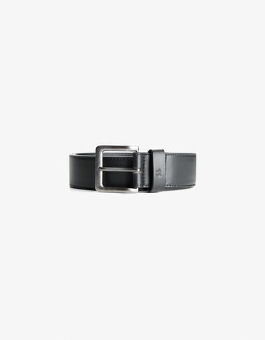 Wide leather effect belt — Black 2