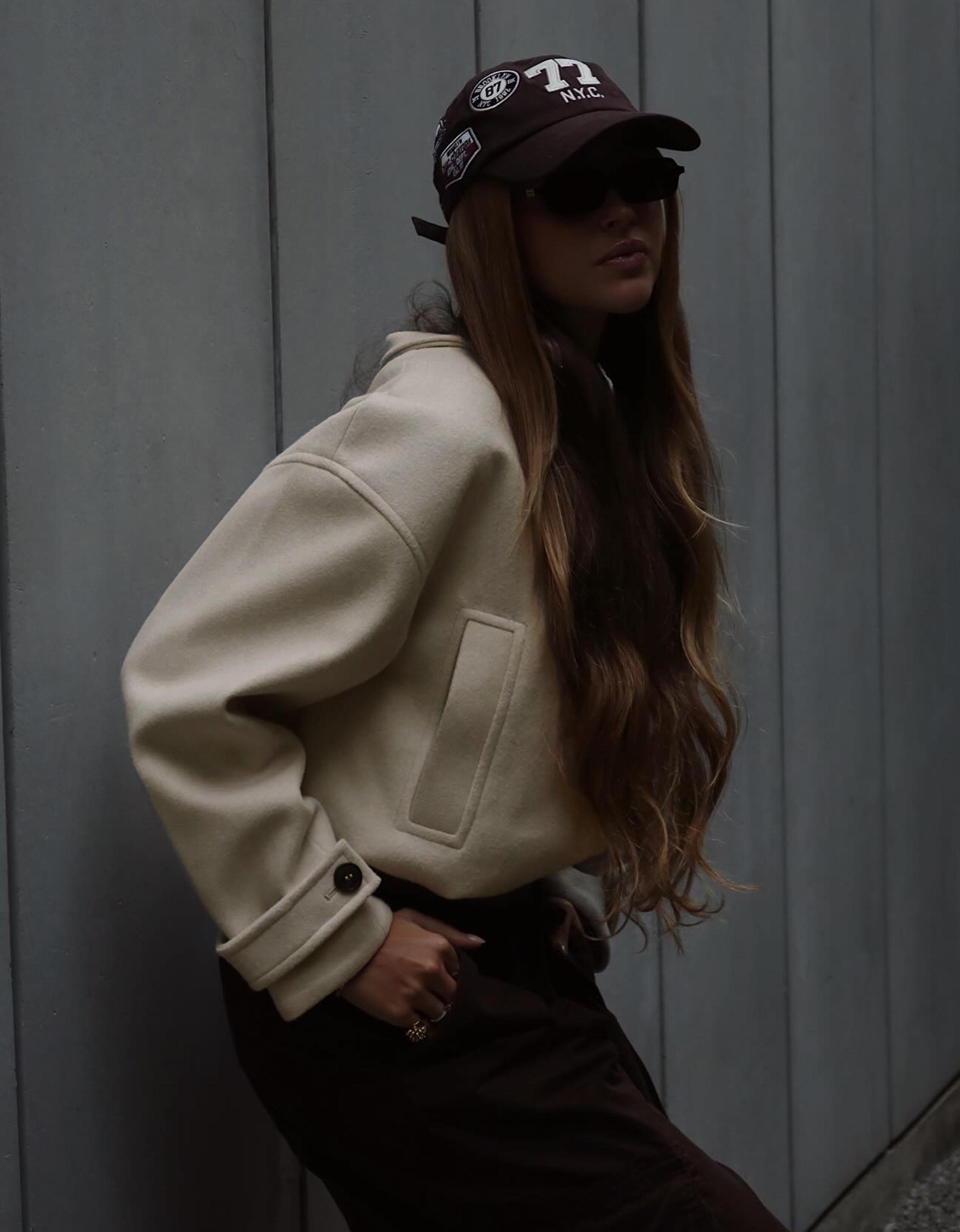 Soft touch jacket — Sand