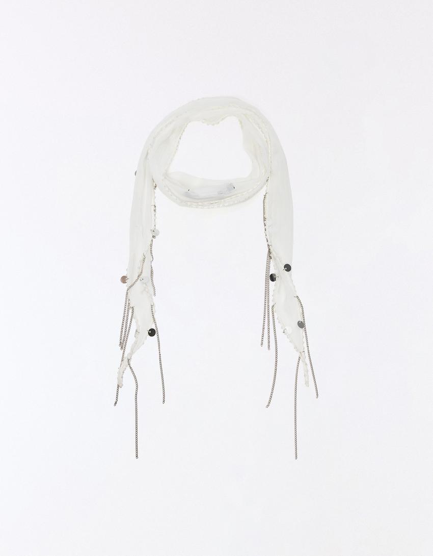 Çok amaçlı fular-Krem