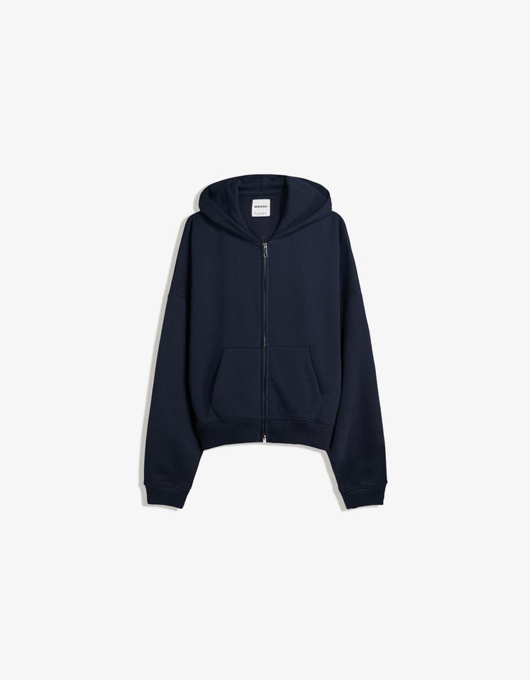Oversize zip-up hoodie