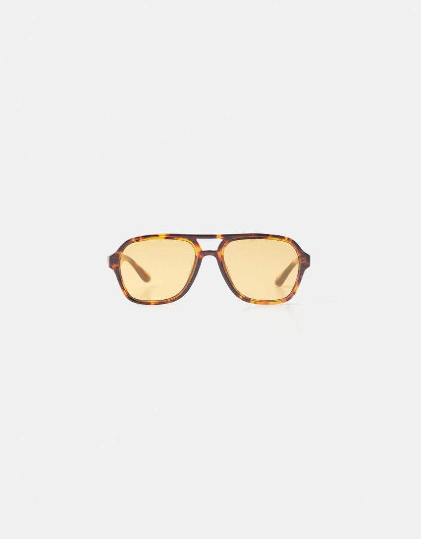 Retro-Sonnenbrille-Braun-0