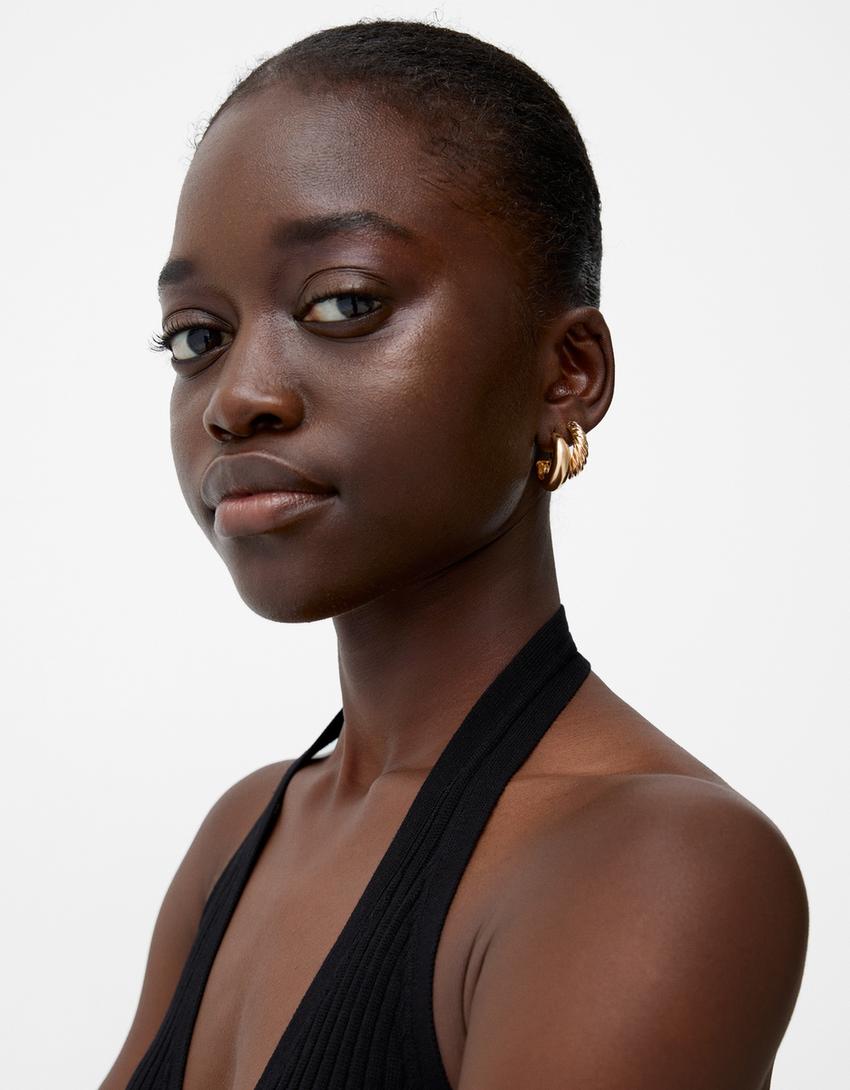 Pack 6 pendientes aros-Oro