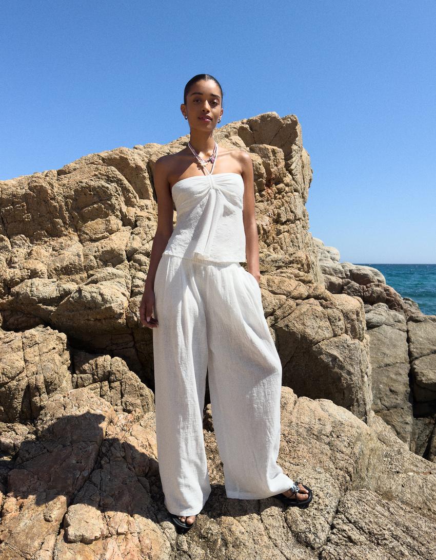 Top a fascia semplice-Bianco-2
