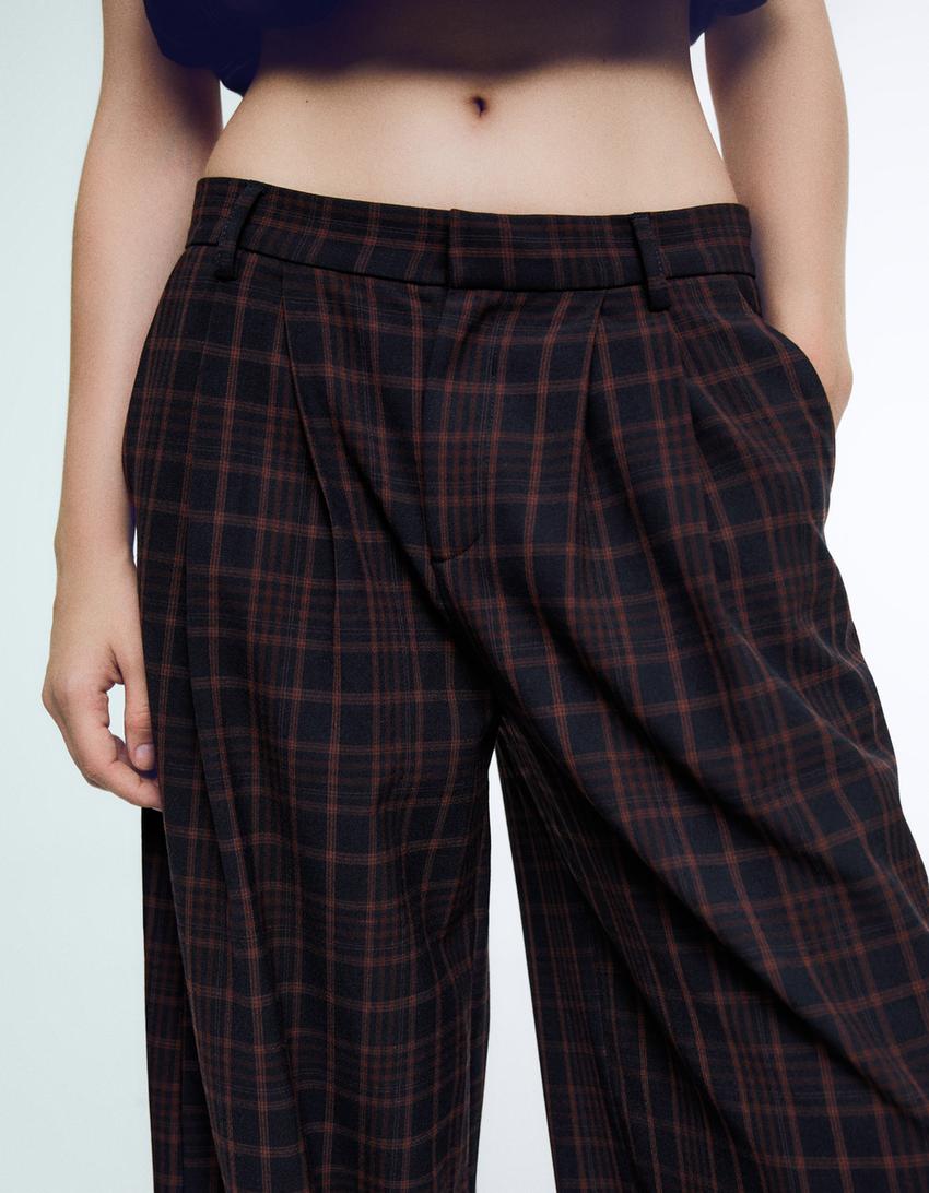 Drop crotch pants-Navy