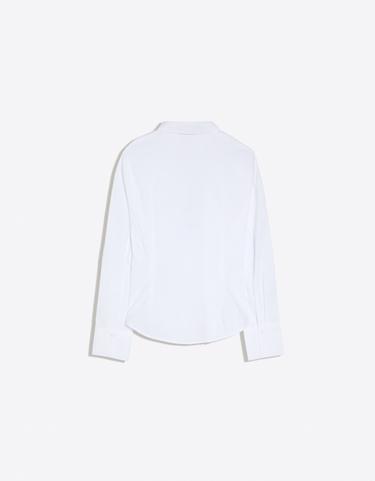 Fitted long-sleeved shirt — White 6