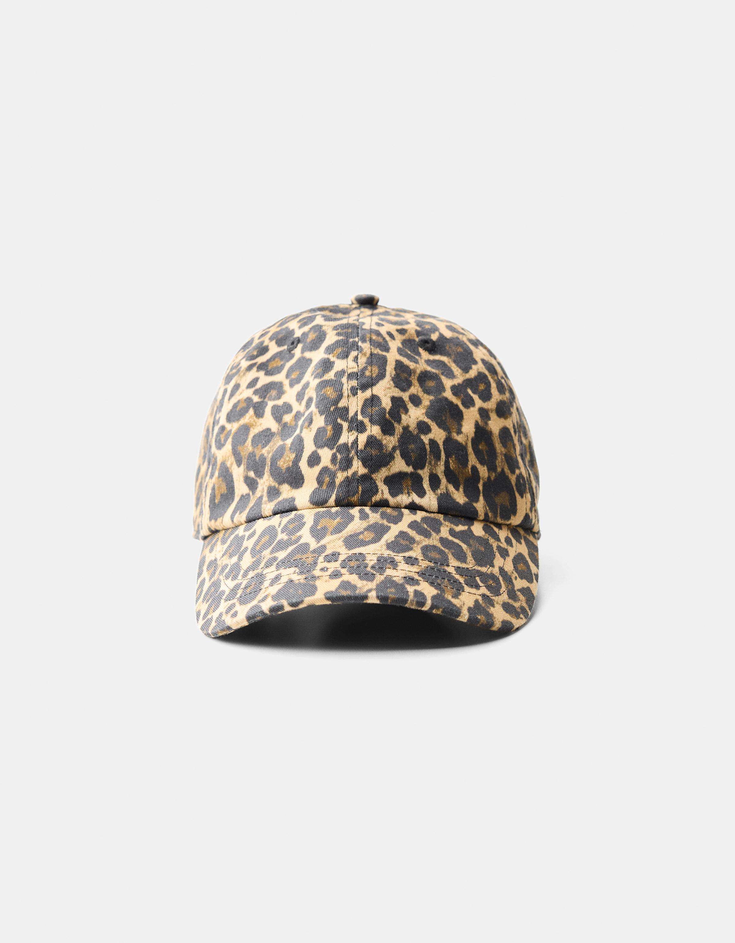 Bershka Basecap Mit Animalprint Damen Braun