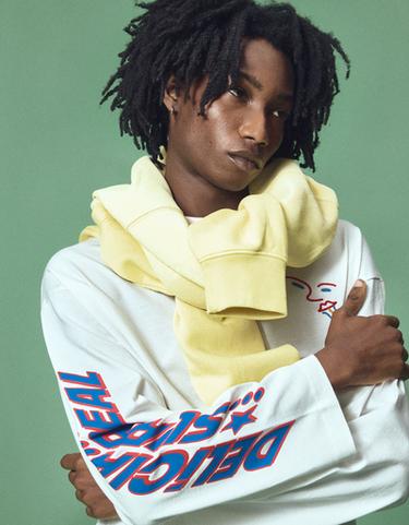 Long sleeve boxy print JUN IONEDA T-shirt — White 4