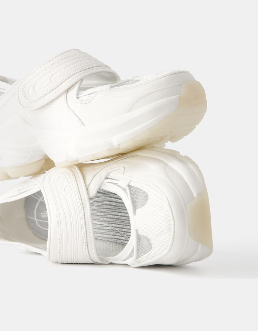 حذاء باليرينا رياضي ممزوج-أبيض-3