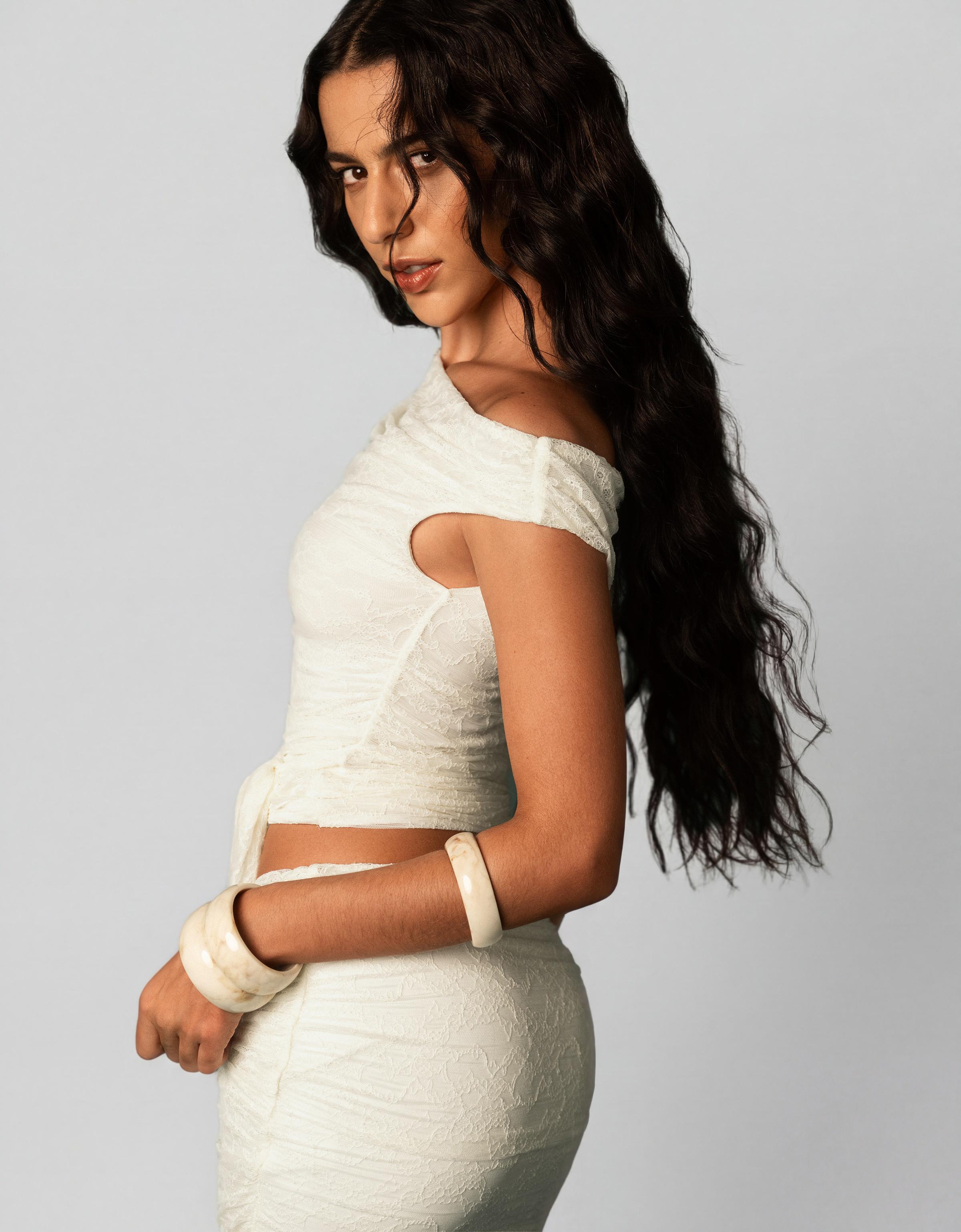 Dantelli mini etek - Görsel 21