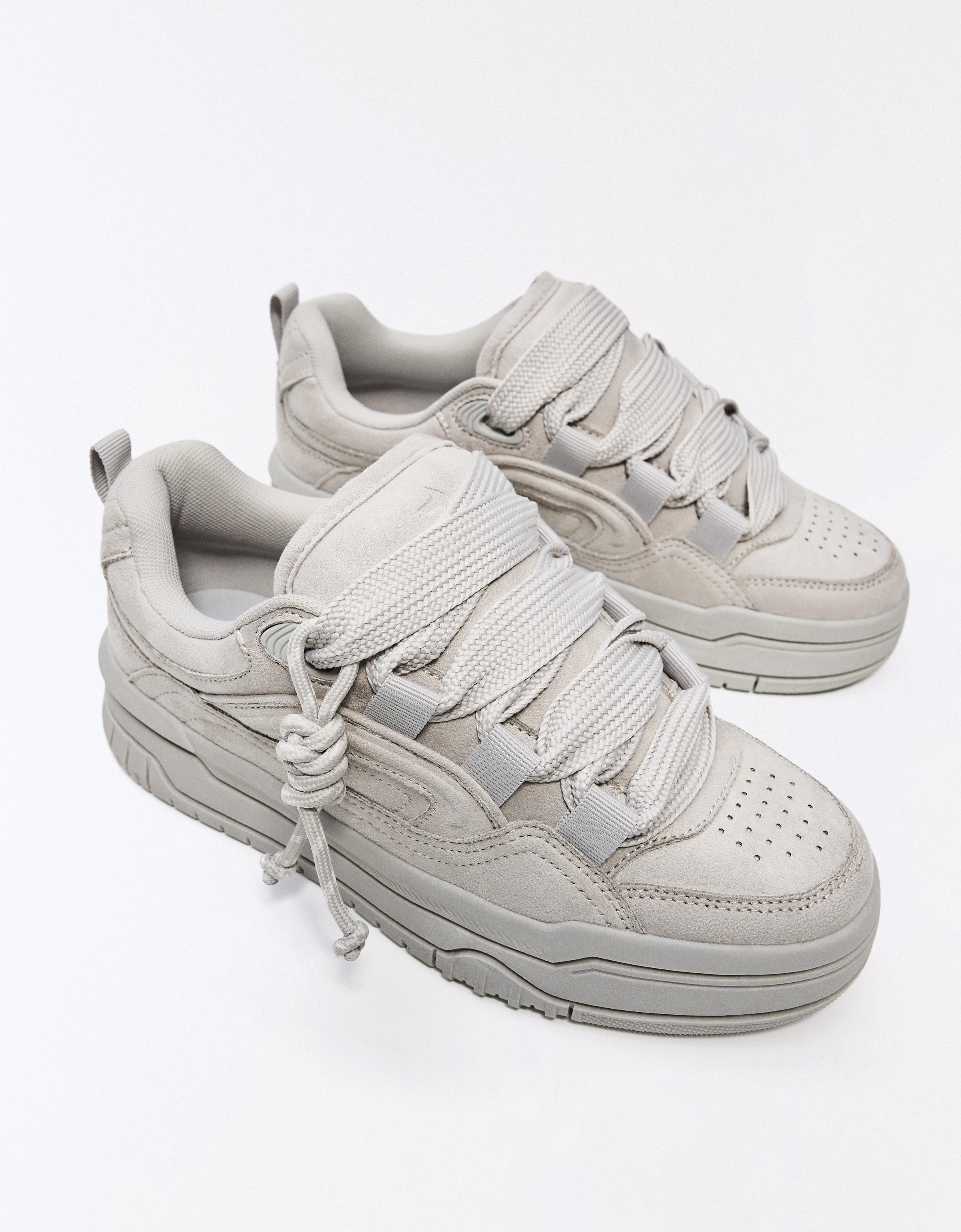 Chunky skate trainers — Grey