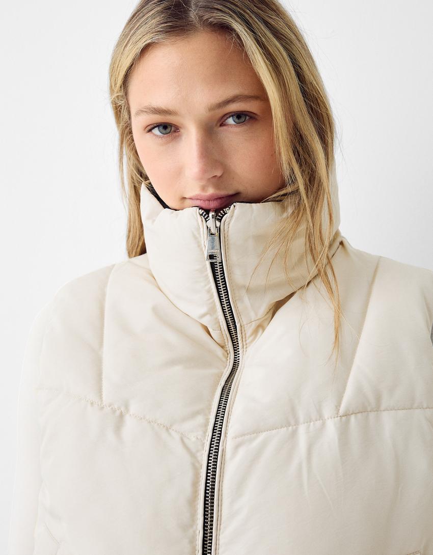 Reversible nylon gilet-Black-2