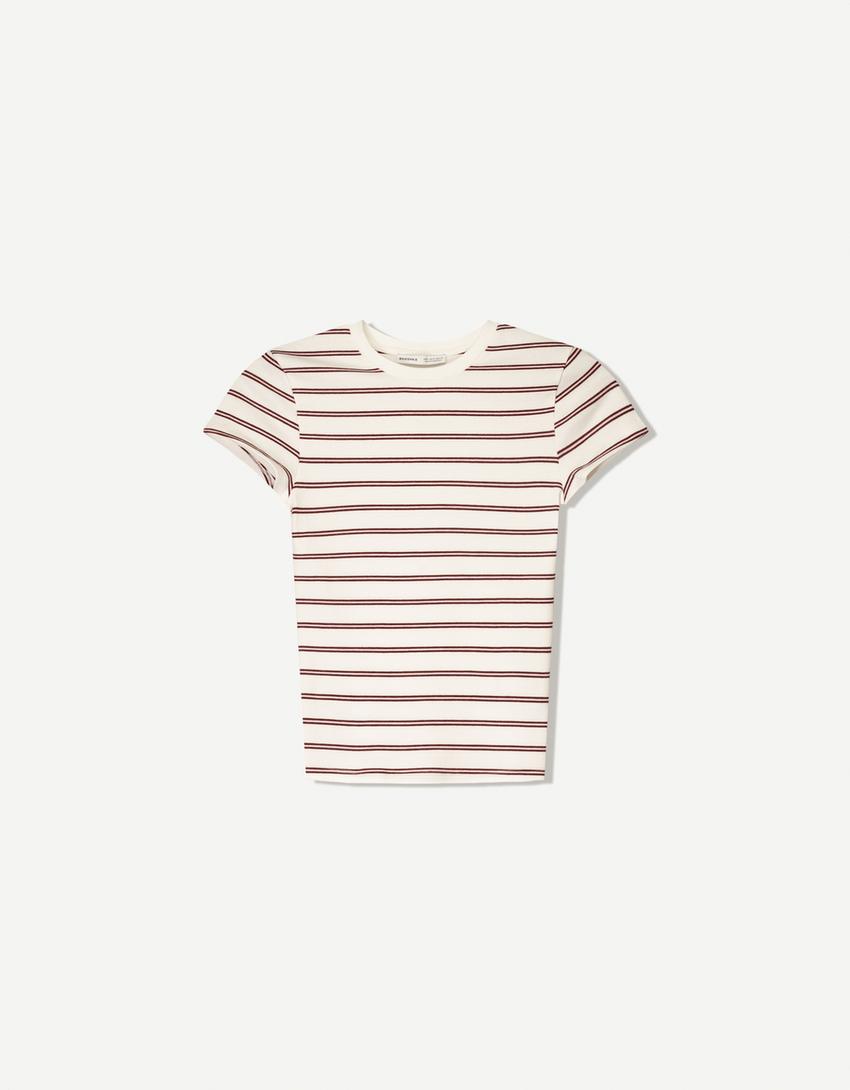 Short sleeve crew neck T-shirt-White