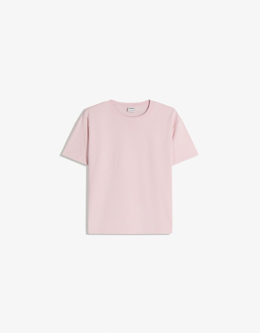 short sleeve T-shirt-Pink