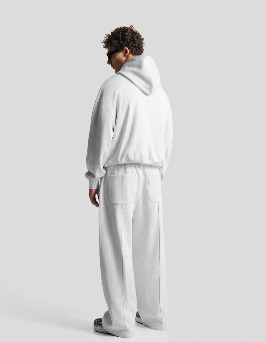 Super baggy trousers-Grey