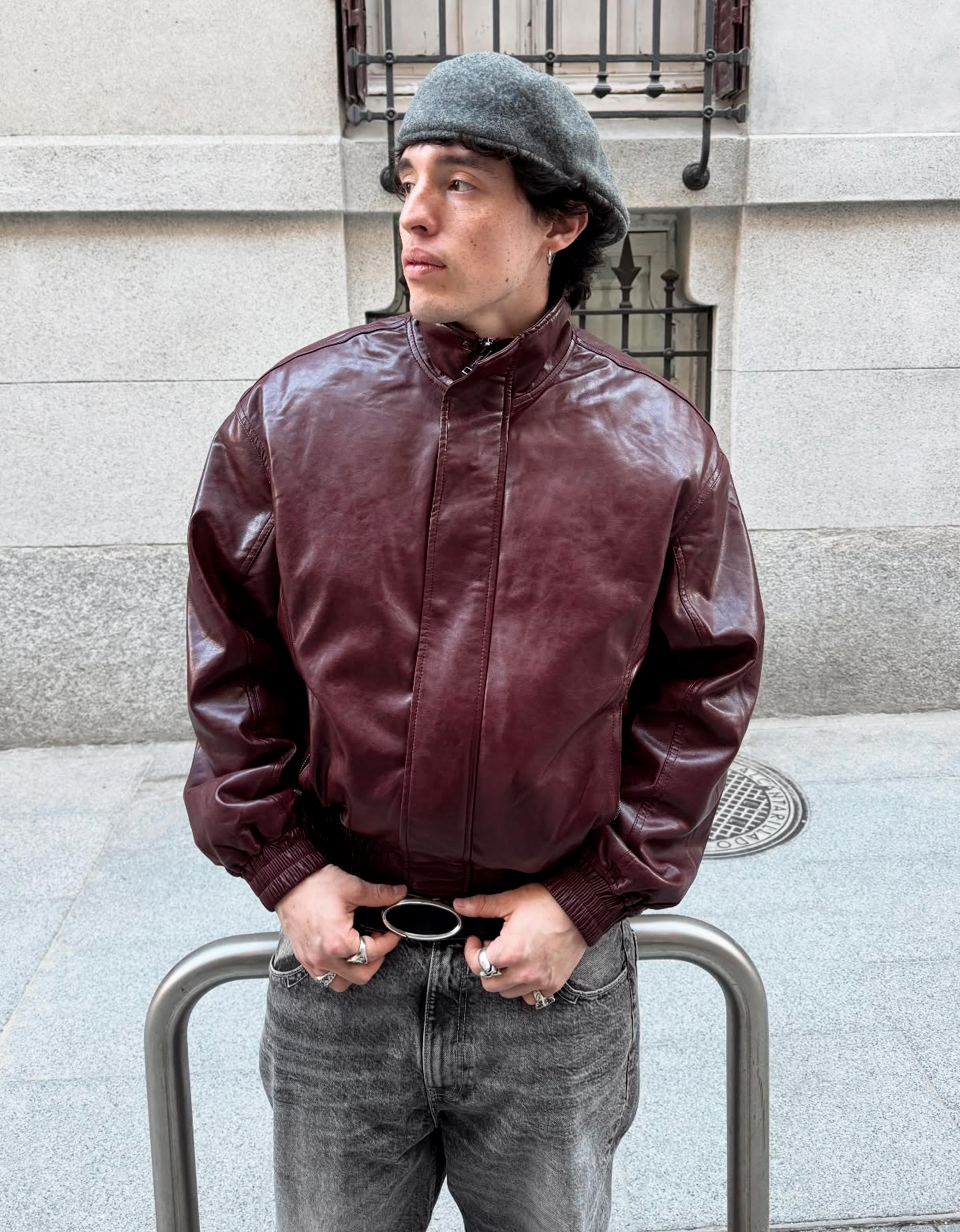 Suni deri ceket - Görsel 20