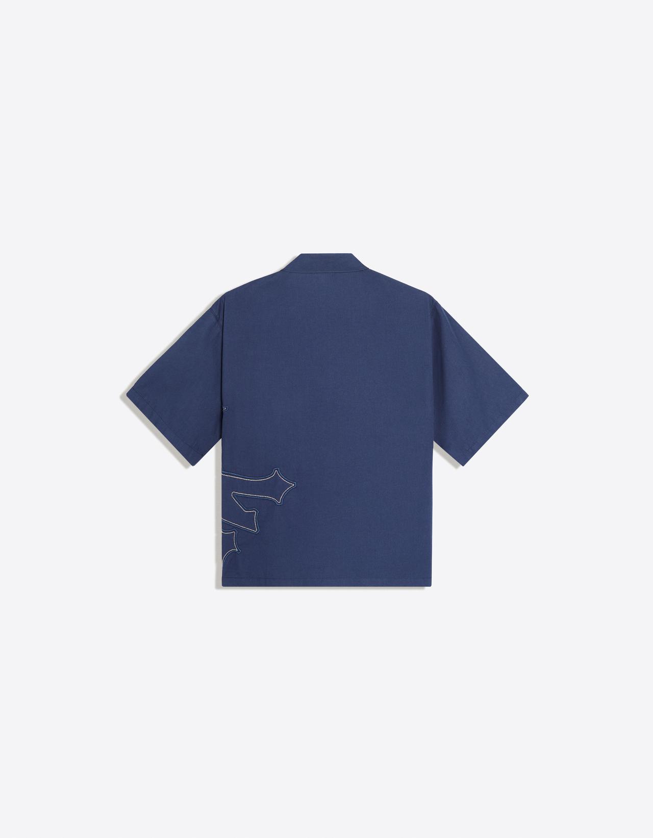 ZOO YORK short sleeve boxy shirt — Navy