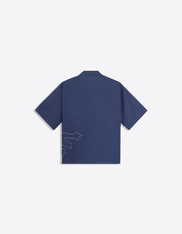 ZOO YORK short sleeve boxy shirt — Navy 6