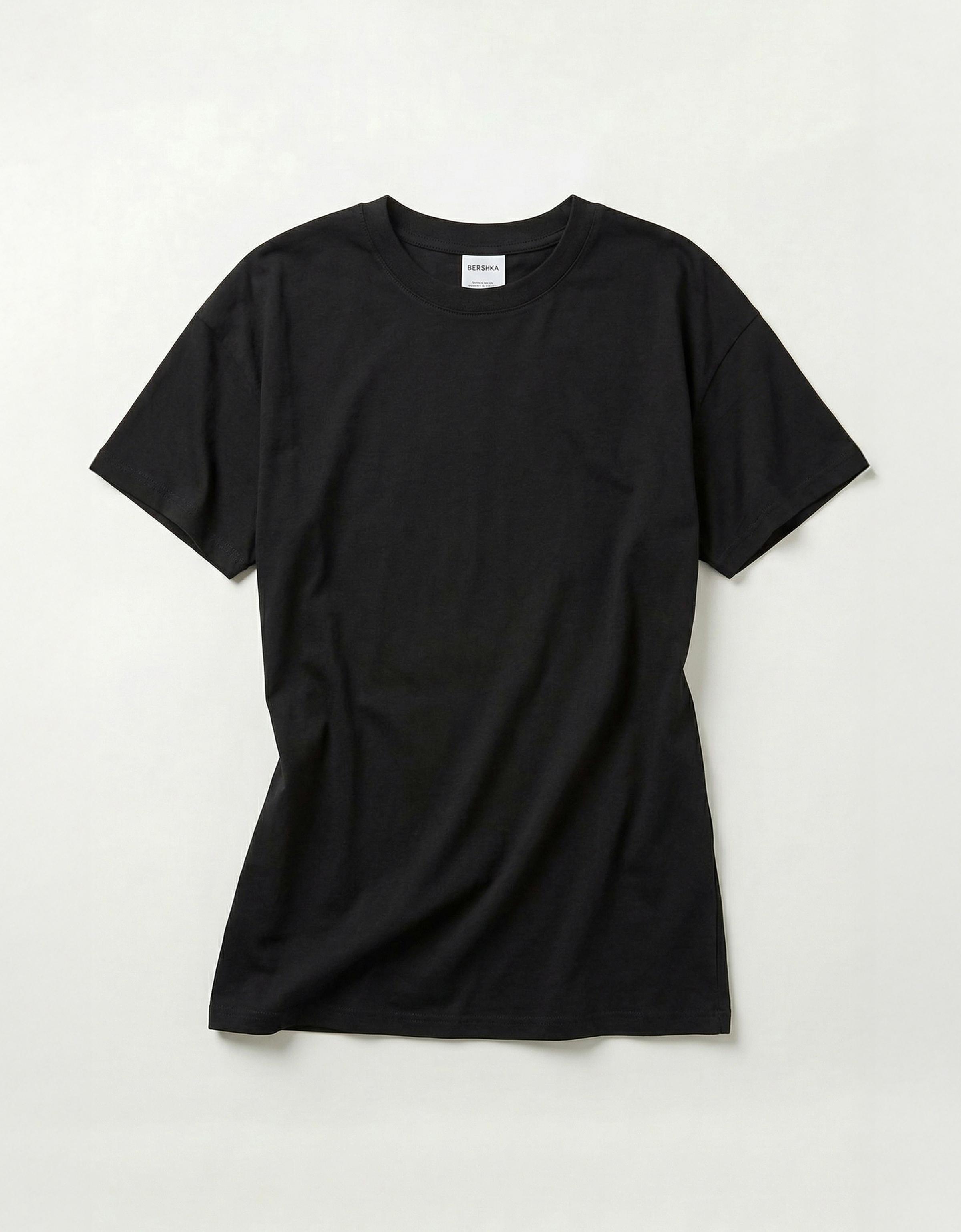 Short sleeve boxy fit T-shirt — Black
