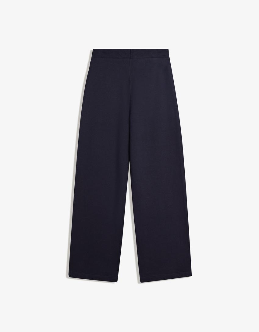 Plush pants-Navy-4