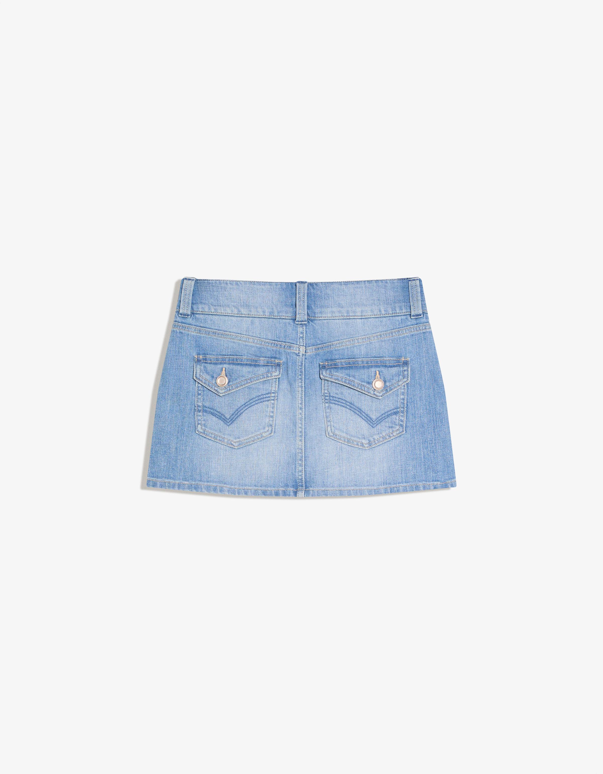 Denim şort etek - Görsel 37