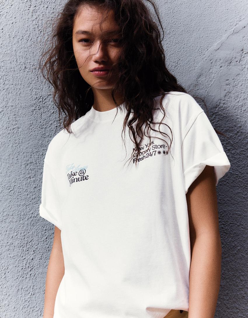 Short sleeve T-shirt-Off white