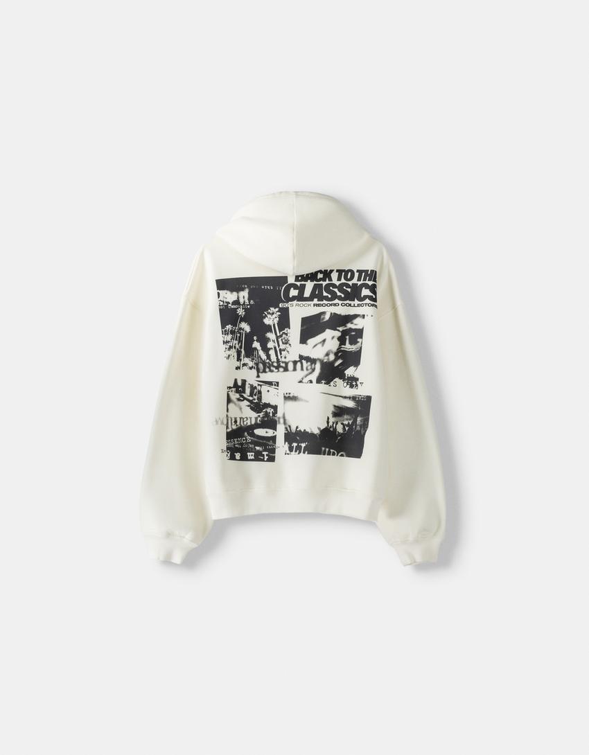 Sweatshirt capuz oversize estampado-Cru-5