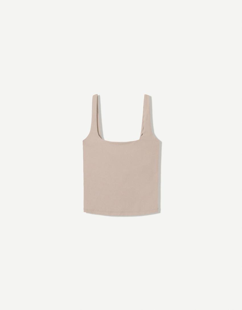 Strappy top-Sand-2