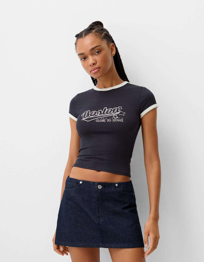 Crop Top Magliette Belle Da Ragazza Crop Top Magliette Corte