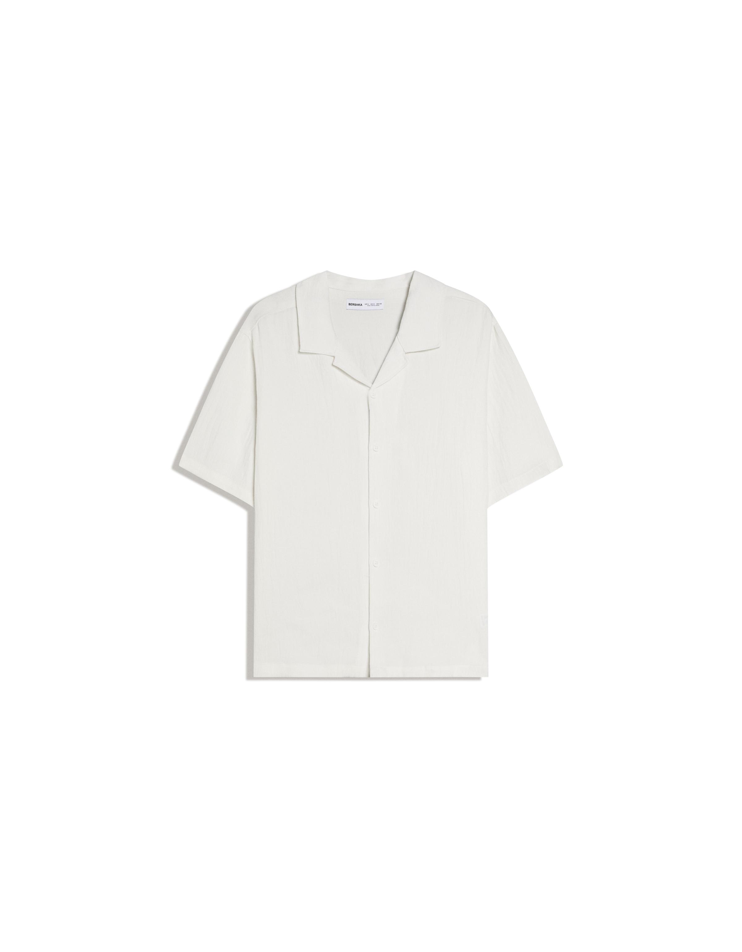 Rustic short sleeve shirt — White