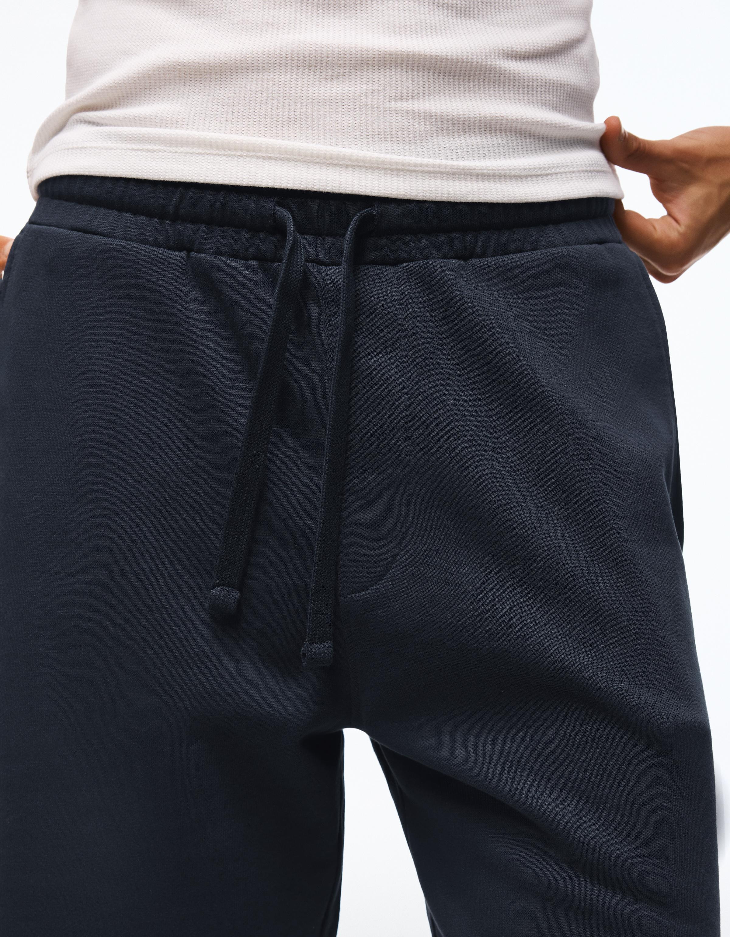 Plush Bermuda shorts — Navy
