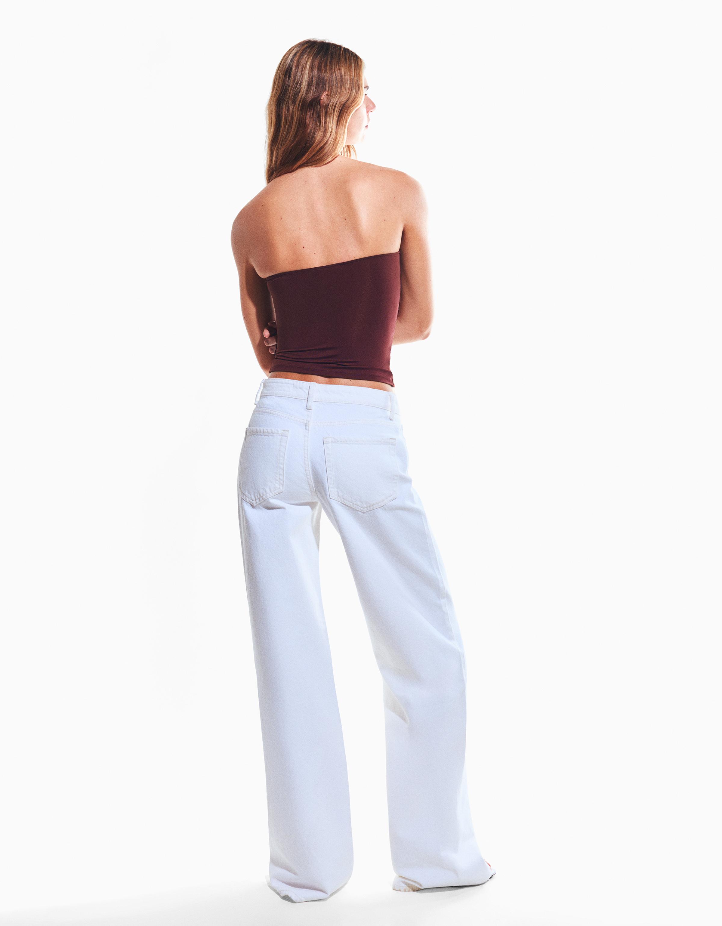 Büzgülü bandeau top - Görsel 38