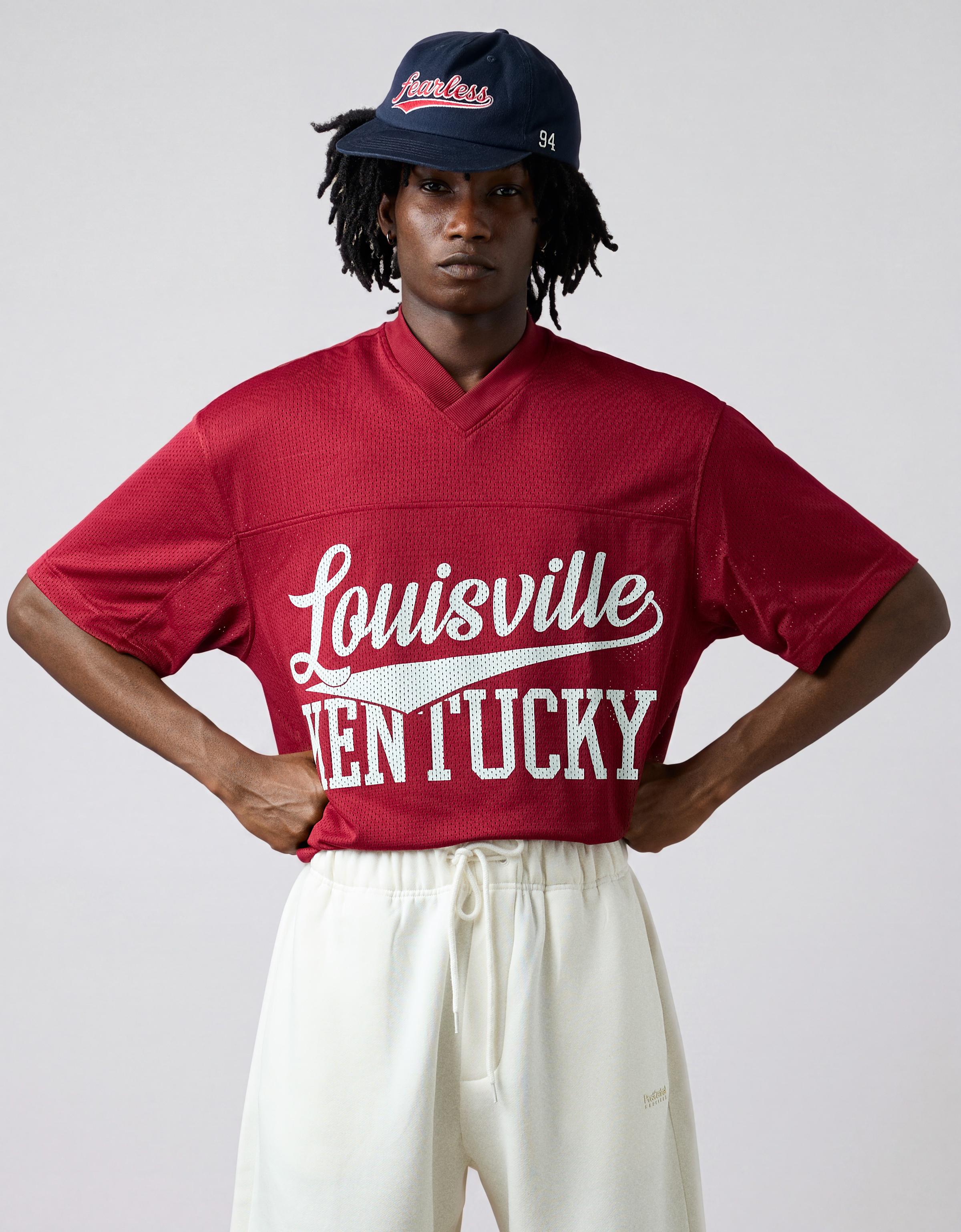 Mesh print T-shirt — Red
