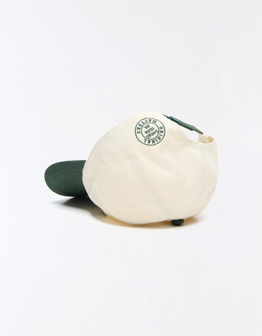 Gorra bordado-Blanco