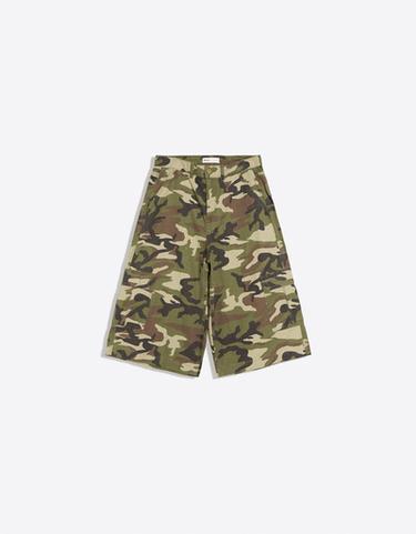 Barrel-leg jorts — Khaki 3