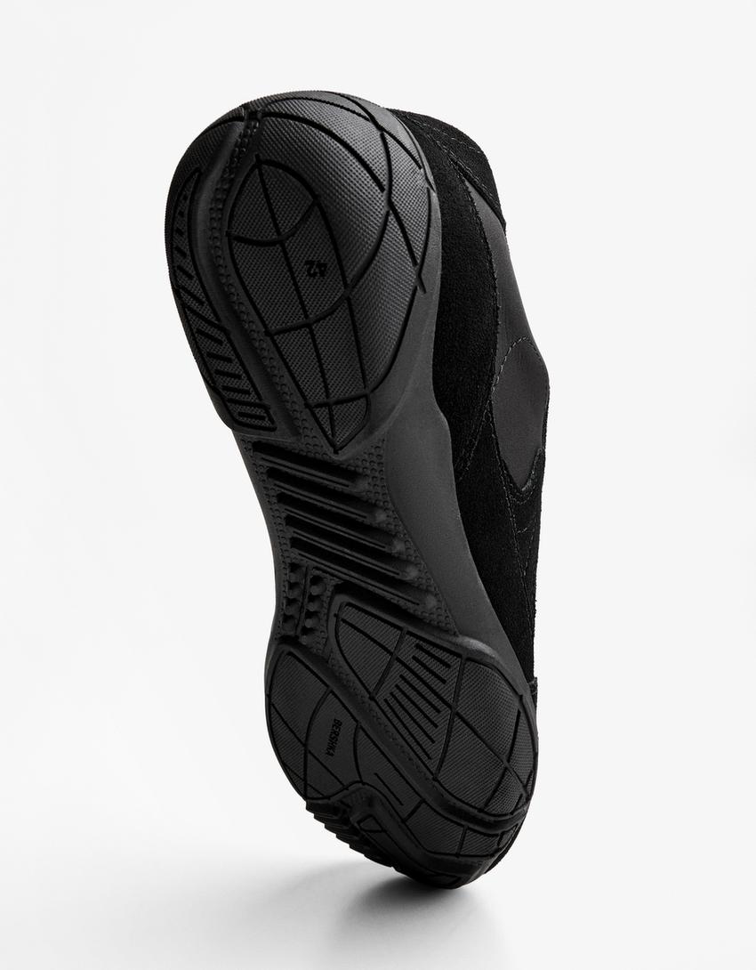 Adidași cu profil subțire-Negru-2