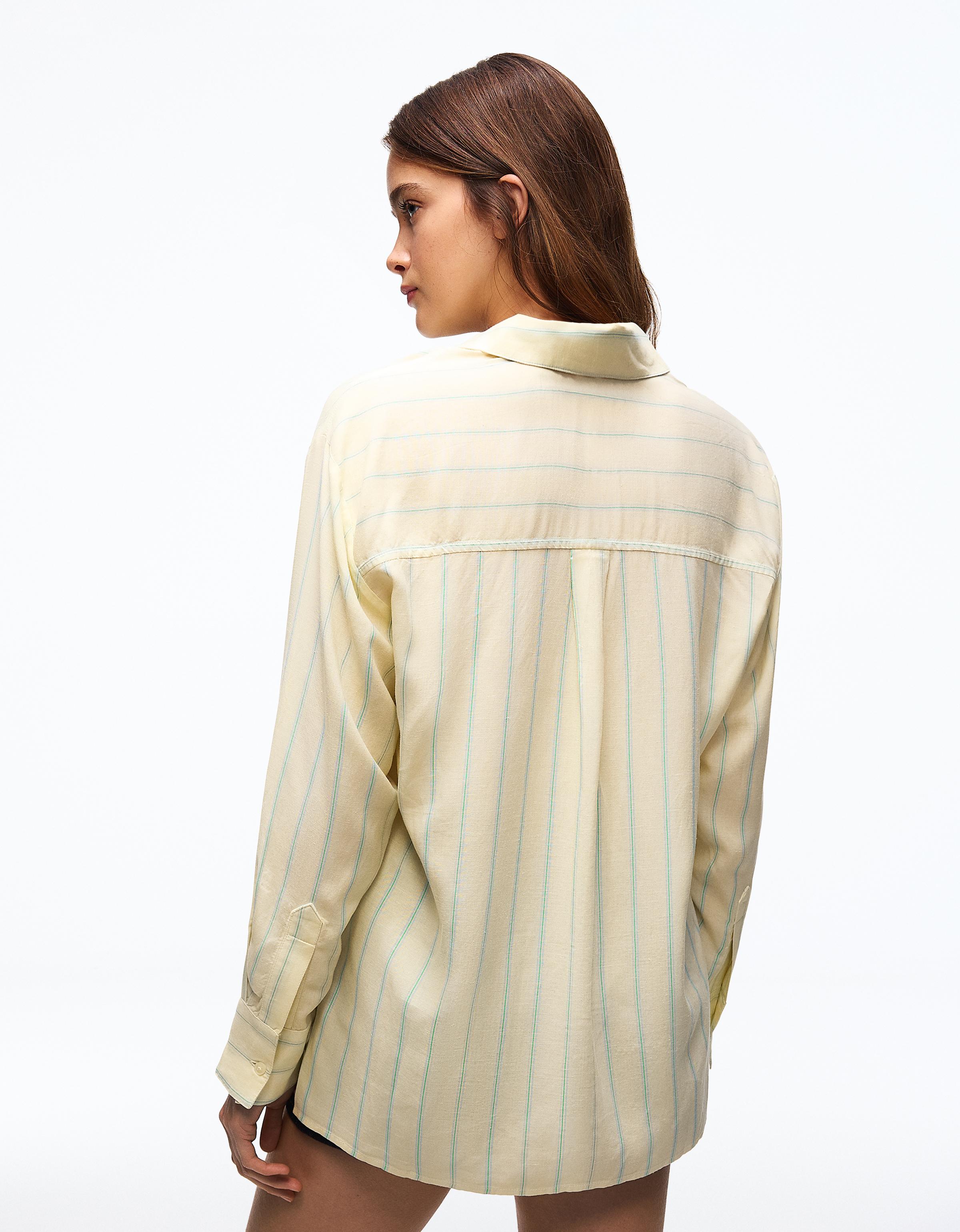 Oversize dökümlü gömlek - Görsel 39